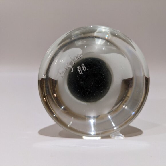 ๐ค Vintage 1988 Tony Lee Smoke Glass Vase โ Hand Blown Canadian Art - Picture 6 of 6
